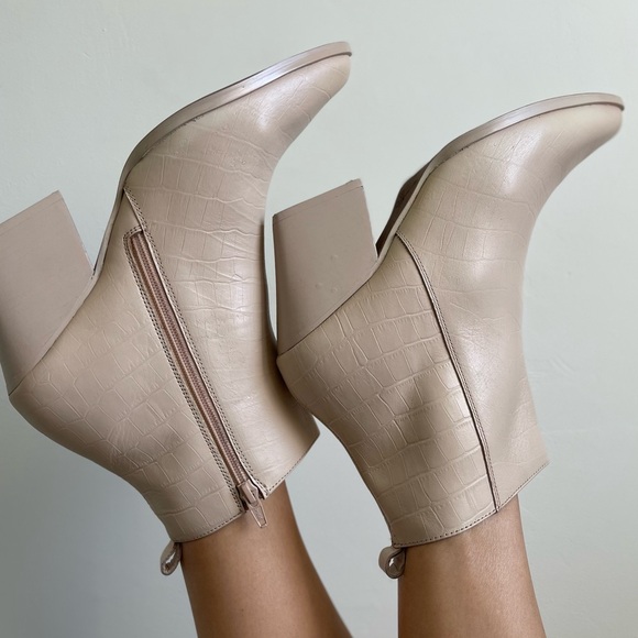 Seychelles leather booties size 10 cream beige boot western booties - Picture 10 of 14